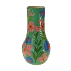 Vase Flowers, handbemalt, Dolomit